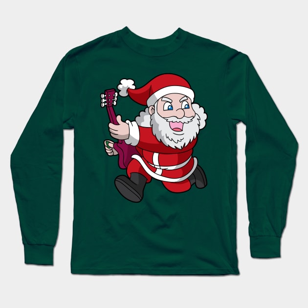 Christmas Santa Claus Rocks Long Sleeve T-Shirt by E